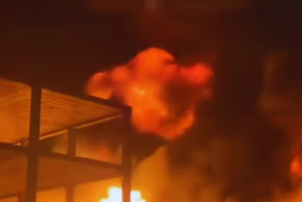 Incendio San Basilio