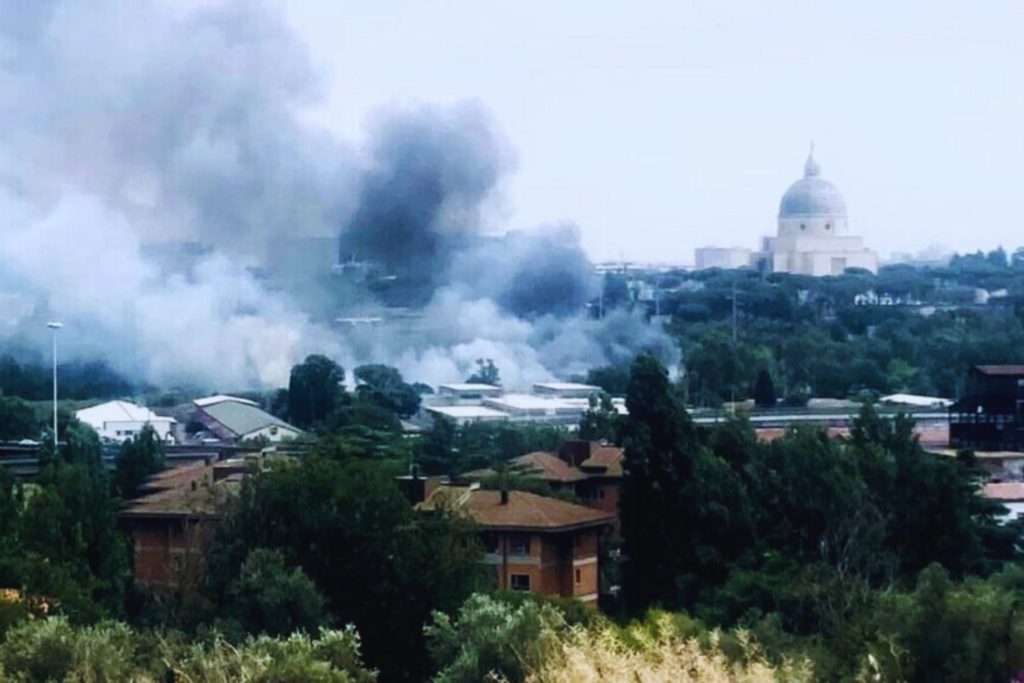 incendio Magliana