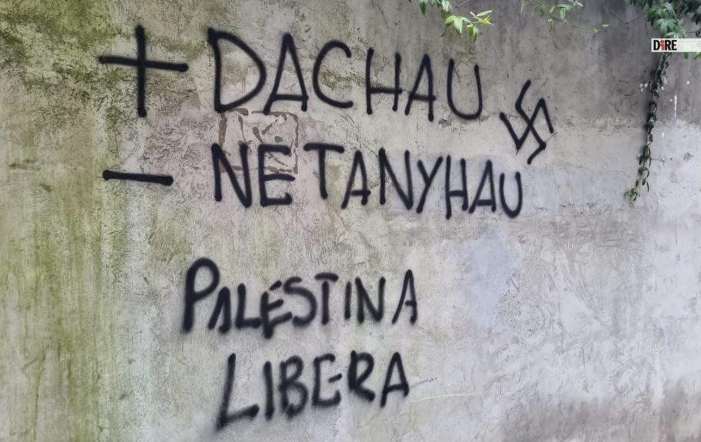 scritte antisemite Parioli