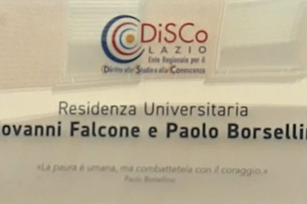 Targhetta Falcone-Borsellino Tor Vergata