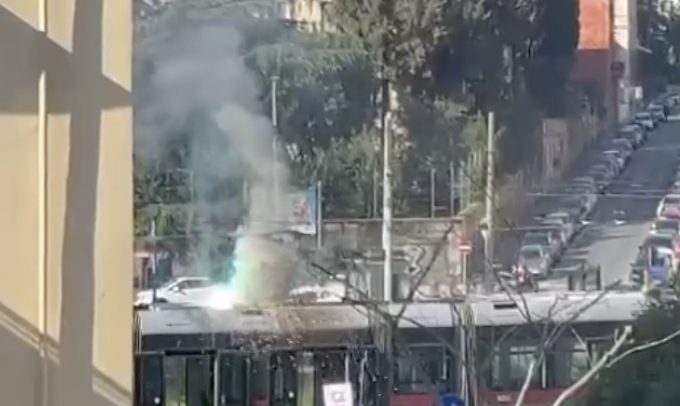 corto circuito tram Roma