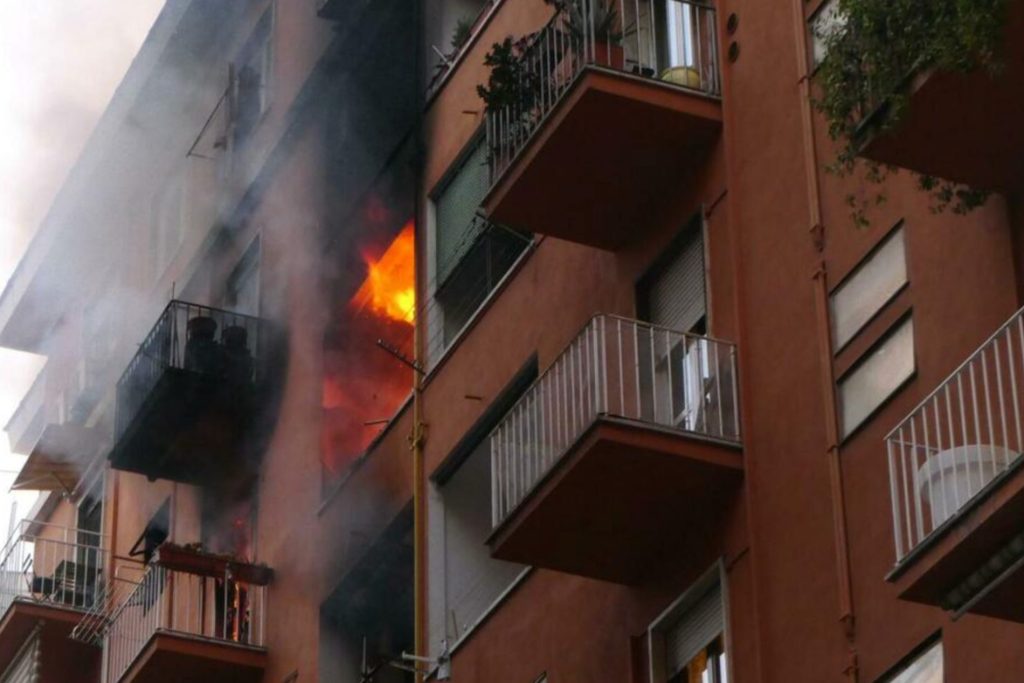 incendio Testaccio