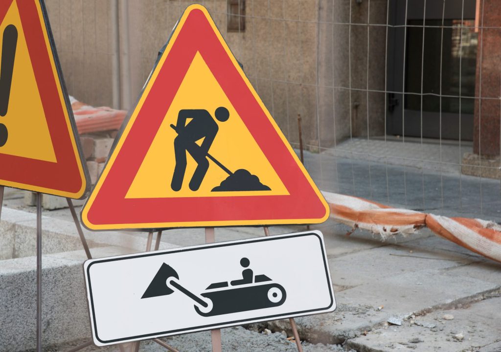 lavori in corso, via Po