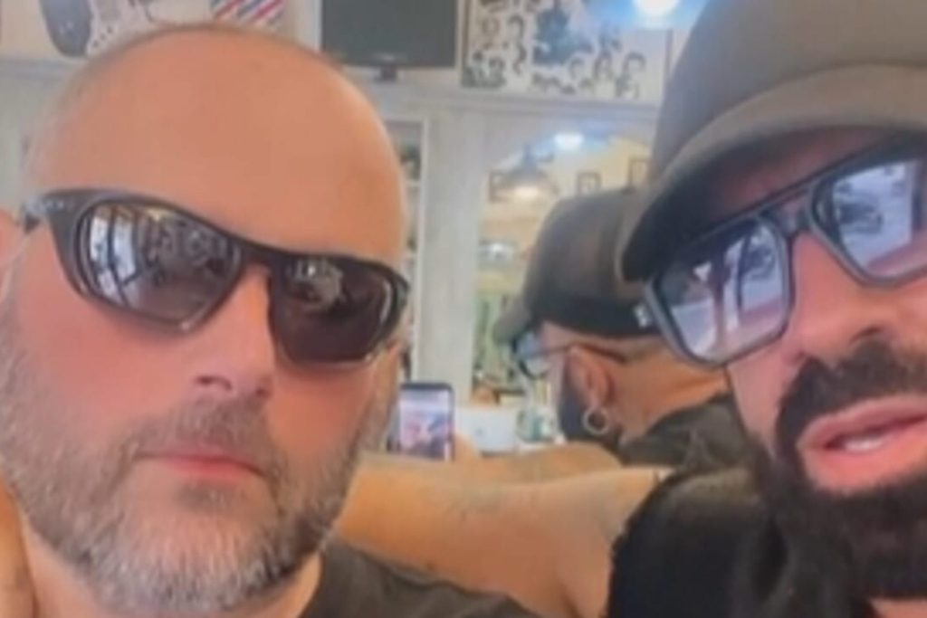 Alex La Rizza e l'amico aggredito