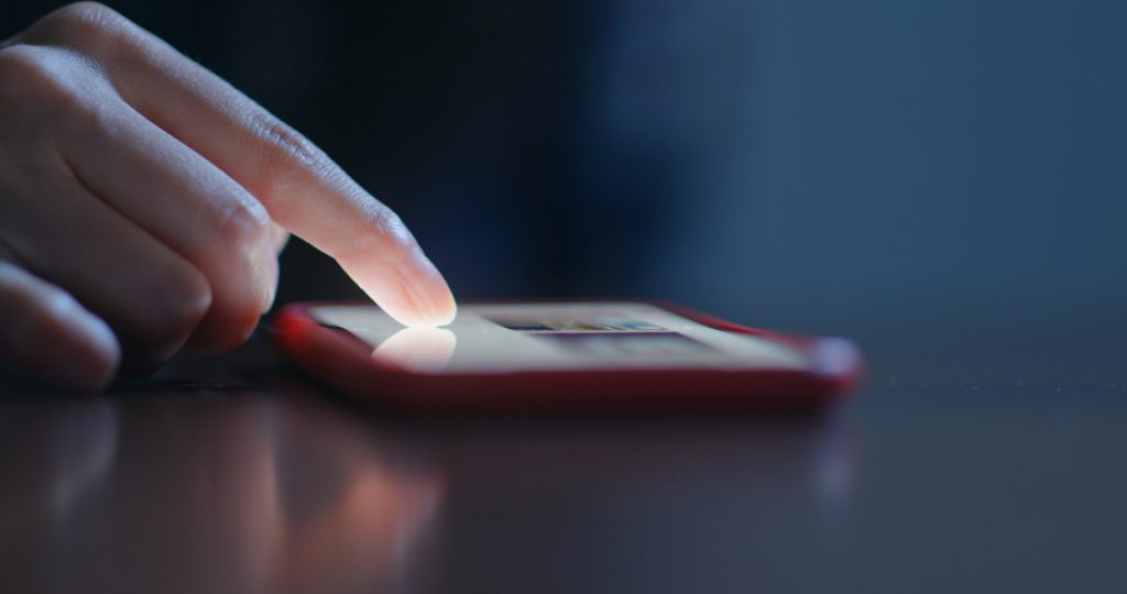 Scrolling, cellulare